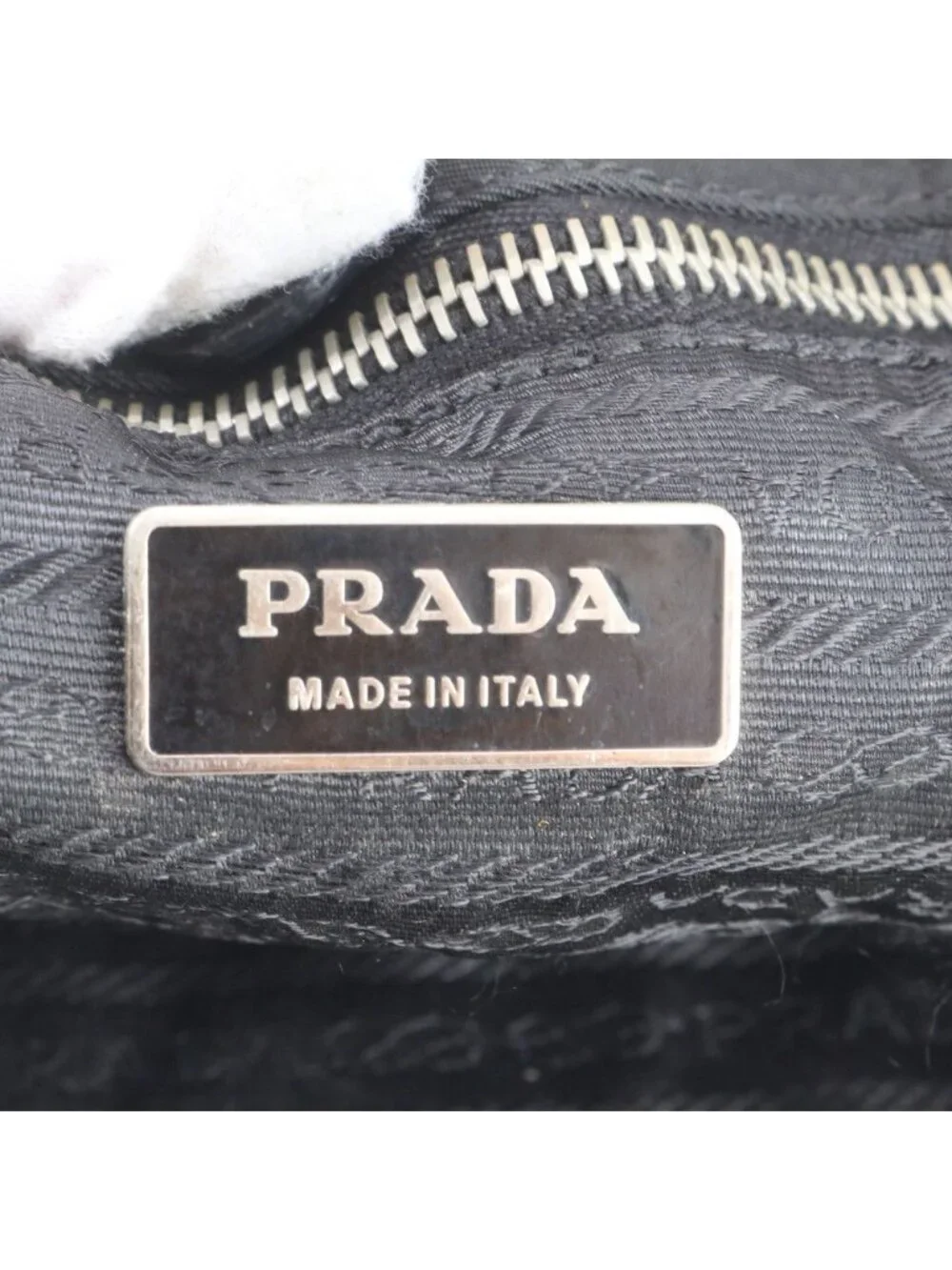 Prada Tessuto Nylon Triangle Logo Tote Shoulder